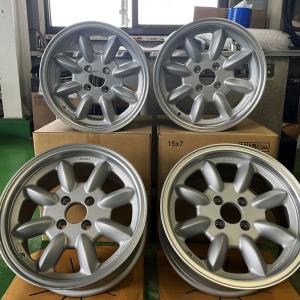 カスタム!! 新品 ホイールのみ 4本セット 15x7J+20 PCD100 bB プロボックス 軽自動車 ドリフト スタンス 4H 4穴 15インチ 7.0J マットサンドシルバー 送料無料｜aladdin-wheels