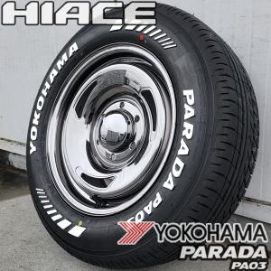 USモデル 数量限定入荷!! 200系 ハイエース レジアスエース 16インチ タイヤホイール 4本セット YOKOHAMA PARADA PA03 215/65R16 ホワイトレター ヨコハマ｜aladdin-wheels