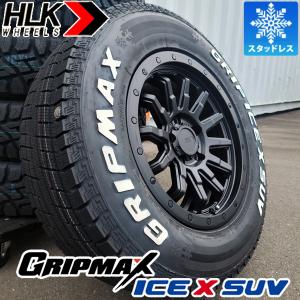 GRIPMAX スタッドレスタイヤ デリカD5 215/70/16 4本セット Ice X ホワイトレター スタッドレス 16インチ タイヤホイール 4