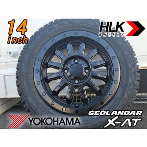 GEOLANDAR 新品 14インチ タイヤホイール 4本セット HLK ロック