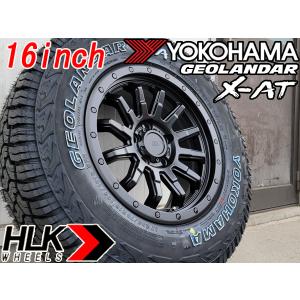 新品 16インチ タイヤホイールセット ヨコハマ ジオランダー X-AT G016 235/70R16 HLK ロックフォース デリカ D5 RAV4 アルファード オフロード キャンプ