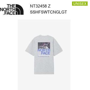 【メール便】24ss ノースフェイス ショートスリーブハーフスウィッチングロゴティー ユニセックス  NT32458  カラー Z THE NORTH FACE 正規品｜alajin