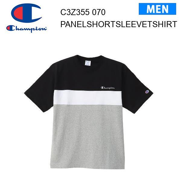 【メール便】24ss チャンピオン Champion パネルショートスリーブTシャツ オックスフォー...