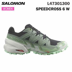 サロモン  トレランシューズ レディース  SPEEDCROSS 6 W L47301300 トレイルランニング  salomon 正規品 送料無料｜alajin