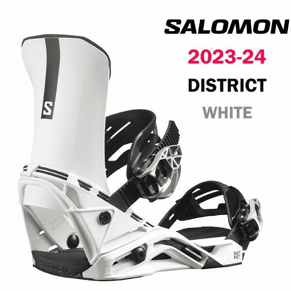 23-24 SALOMON SNOWBOARD BINDING DISTRICT WHITE 202...