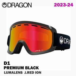 SALE!!! 23-24 DRAGON D1 PREMIUM BLACK LUMALENS J.RED ION 2024 ドラゴン ゴーグル D1 プレミアムブラック ルーマレンズ J レッド　正規品｜alajin