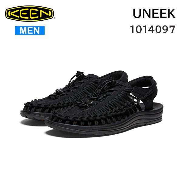 KEEN キーン ユニーク サンダル メンズ UNEEK  Black/Black 1014097 ...