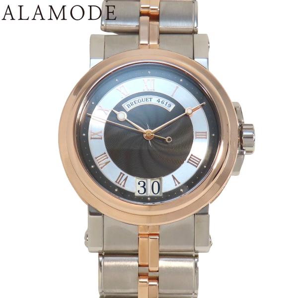 【保証書付】ブレゲ マリーン ラージ デイト 5817BE/Z2/EV0 PG/WG グレー 自動巻...