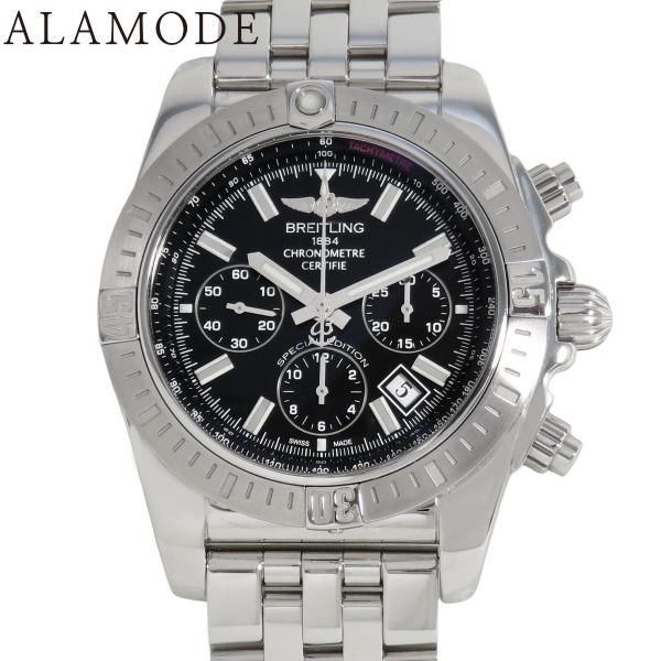 【保証書付】ブライトリング クロノマット 44 AB01151 SS ブラック 自動巻き メンズ 4...