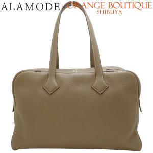 HERMES(エルメス) ヴィクトリア35 エトープ/エトゥープ グレージュ トリヨン シルバー金具 B刻印 40101872201【中古】【アラモード】