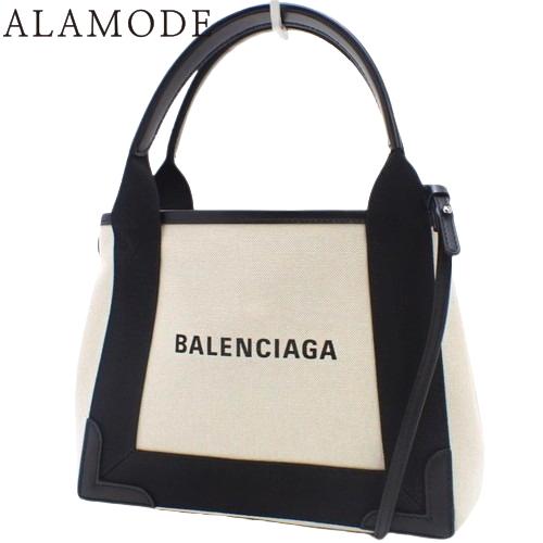 BALENCIAGA(バレンシアガ) ネイビー カバ XS トートバッグ 2way ショルダー キャ...