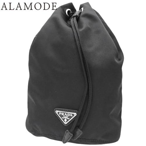 プラダ 巾着ポーチ ポーチ マルチポーチ コスメポーチ トラベル 小物入れ ナイロン ネロ ブラック...