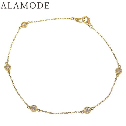 Ponte Vecchio(ポンテヴェキオ) ダイヤモンド ブレスレット K18 イエローゴールド ...