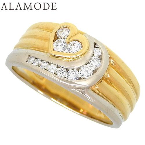 ダミアーニ ハート ダイヤモンド リング K18 イエローゴールド YG K18 ホワイトゴールド ...