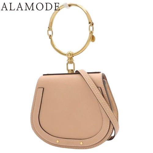 クロエ ナイル スモール ブレスレット バッグ ハンドバッグ 2way ショルダー レザー bisc...