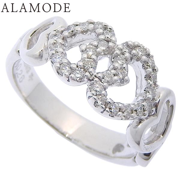 Ponte Vecchio(ポンテヴェキオ) D0.26 ハート リング ダイヤモンド K18 ホワ...