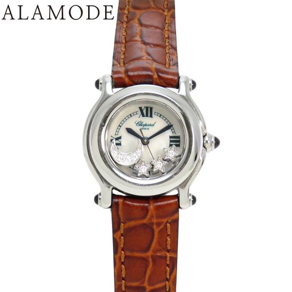 ショパール ハッピースポーツ ムーン＆スター 27/8245-23 クオーツ 腕時計 ホワイトシェル...