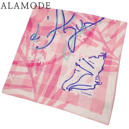 CHANEL(シャネル) カメリア 大判スカーフ アパレル ファッション小物 ストール シルク ピン...