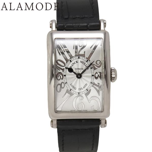 フランクミュラー ロングアイランド 902QZ WG/革 シルバー クオーツ レディース 40802...