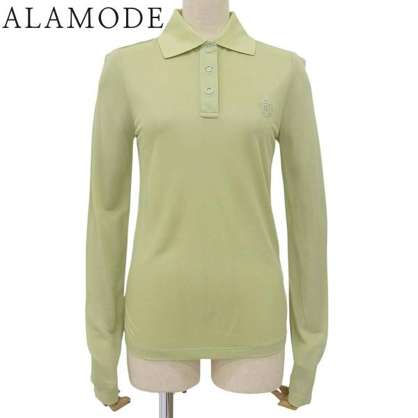 BURBERRY(バーバリー) TBロゴ ポロシャツ 長袖 トップス アパレル XS レーヨン 黄緑...