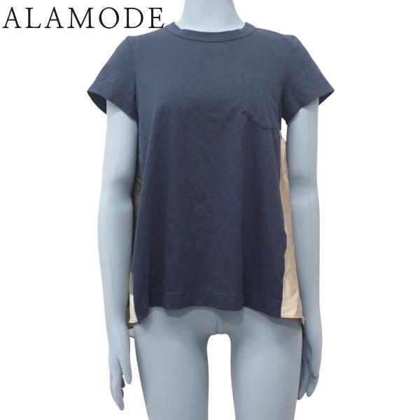 サカイ KAUSコラボ ティアドロップ Tシャツ 半袖 カウズ トップス カモフラ 1 ネイビー カ...