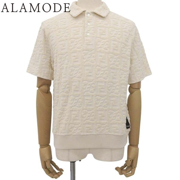 FENDI(フェンディ) モノグラムテクスチャード ポロシャツ 2021年 半袖 FF ズッカ柄 X...