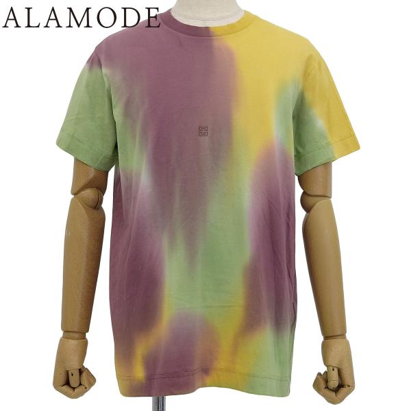 GIVENCHY(ジバンシー) ロゴ刺繍Tシャツ Tシャツ アパレル XS コットン パープル紫 黄...