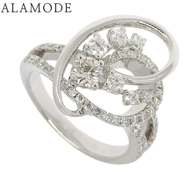 D0.291,0.62 ダイヤモンド リング ホワイトゴールド K18WG 7.7g 指輪 ジュエリ...