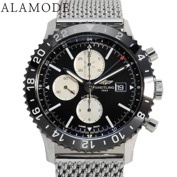 【保証書付】ブライトリング クロノライナー Y24310 SS ブラック 自動巻き メンズ 4080...