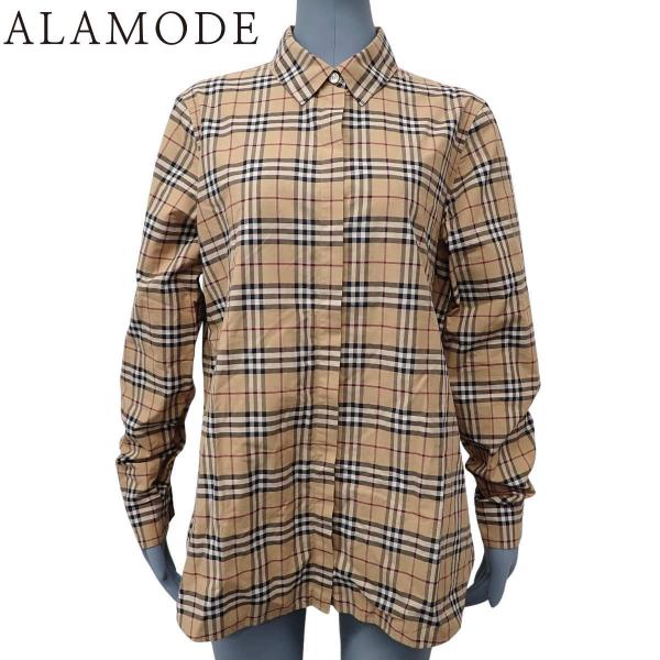 BURBERRY(バーバリー) ノバチェック シャツ ブラウス 長袖 トップス M コットン ブラウ...
