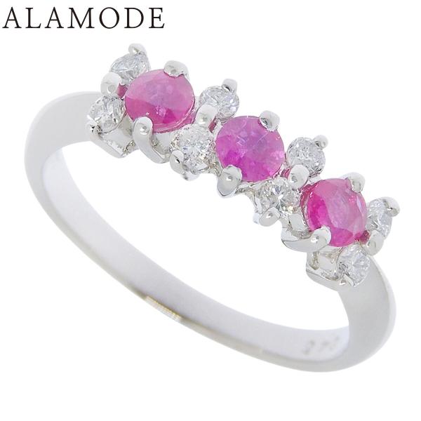 R0.45/D0.21 ルビー ダイヤモンド リング プラチナ Pt900 4.0g 指輪 ジュエリ...