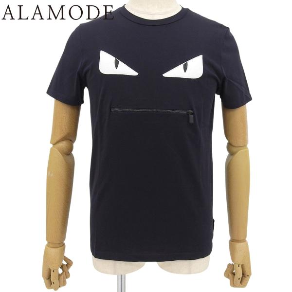 FENDI(フェンディ) モンスターバグズアイ Tシャツ 2017年 アパレル S コットン ネイビ...
