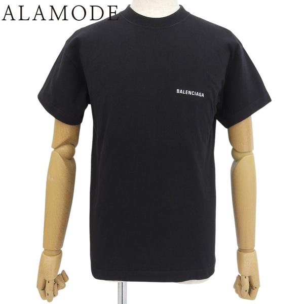 BALENCIAGA(バレンシアガ) ロゴTシャツ 2021年 半袖 S コットン ブラック黒 61...