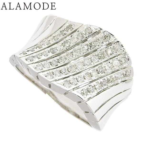 D0.40 ダイヤモンド リング ホワイトゴールド K18WG 7.5g リング・指輪 ジュエリー ...