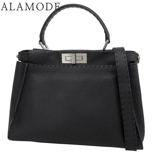 FENDI(フェンディ) セレリア ピーカブー レギュラー ハンドバッグ ショルダー 肩掛け レザー...