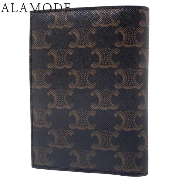 CELINE(セリーヌ) トリオンフ パスポートカバー 小物 パスポートケース カーフ タン ダーク...