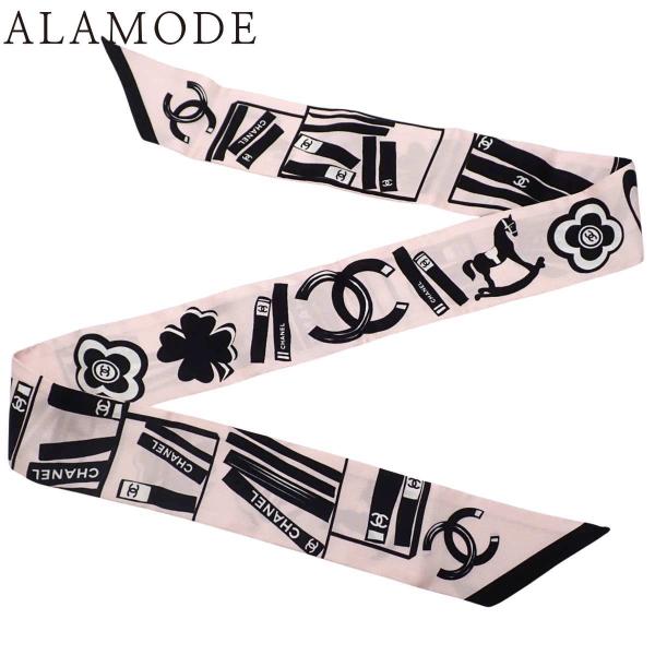 CHANEL(シャネル) ココマーク リボンスカーフ スカーフ バッグ小物 ヘアバンド シルク ピン...