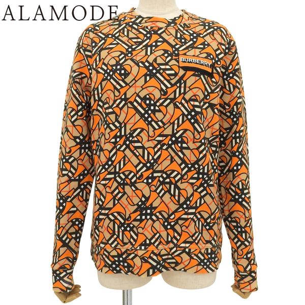 BURBERRY(バーバリー) TBロゴ スウェット XS コットン オレンジ ブラウン茶 メンズ ...