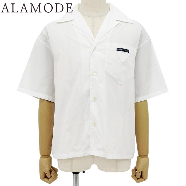 PRADA(プラダ) トライアングルロゴ ボーリングシャツ シャツ/ブラウス 2022年 衣類 S ...