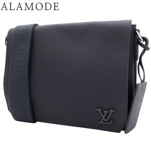 LOUIS VUITTON(ルイ・ヴィトン) アエログラム テイクオフ・メッセンジャー レザー ネイビー紺 シルバー M21363 40802174045【アラモード】