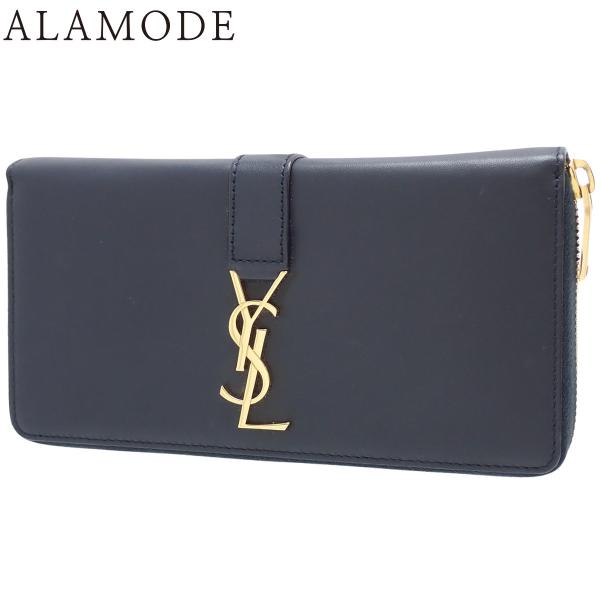 SAINT LAURENT PARIS(サンローランパリ) ラウンドジップ ロングウォレット YSL...