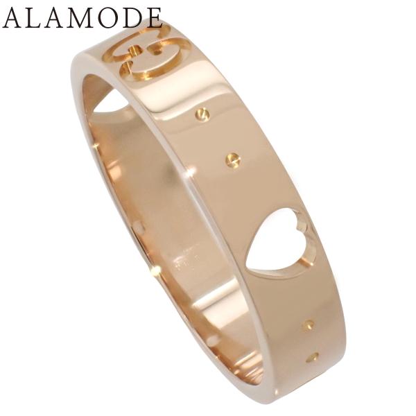 GUCCI(グッチ) アイコン アモール ハート リング ピンクゴールド K18PG 3.1g 指輪...