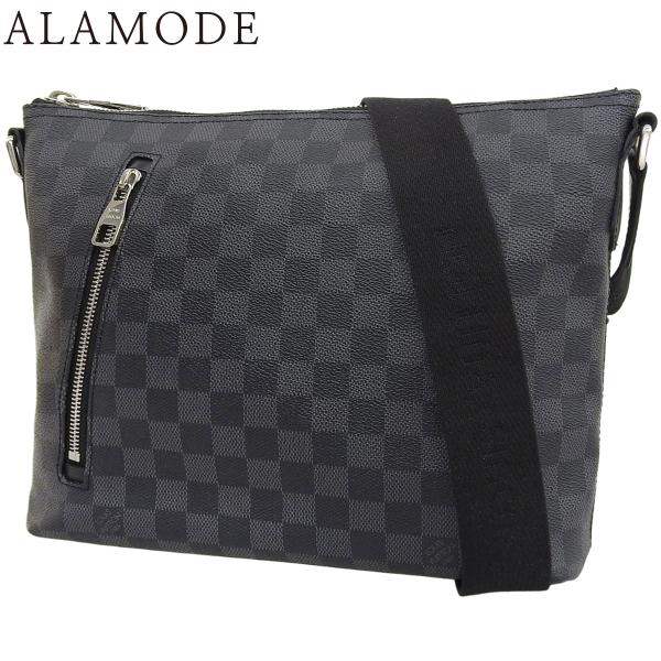 ルイ・ヴィトン ダミエ・グラフィット ミックPM ショルダーバッグ クロスボディ グレー ブラック黒...