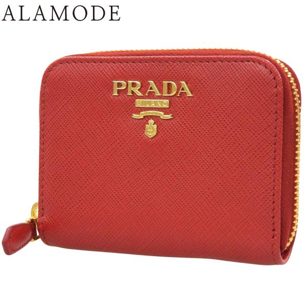 PRADA(プラダ) コインパース コインケース ラウンドファスナー ミニウォレット サフィアーノ ...