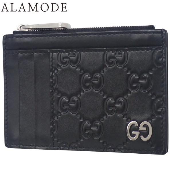 GUCCI(グッチ) シグネチャー フラグメントケース 財布 ドリアン グッチシマ ブラック黒 59...