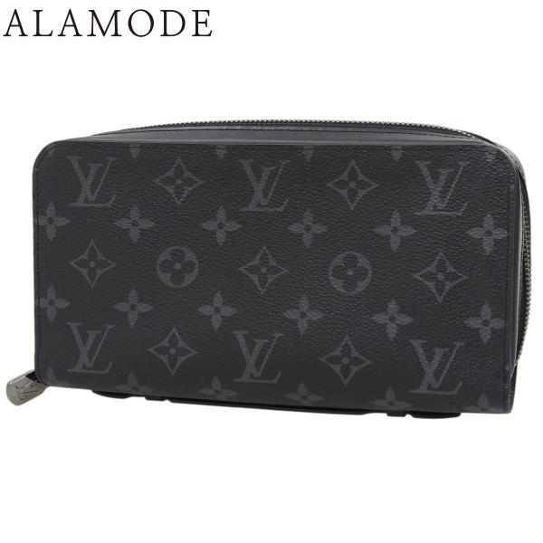 LOUIS VUITTON(ルイ・ヴィトン) モノグラムエクリプス ジッピーXL ブラック黒 グレー...