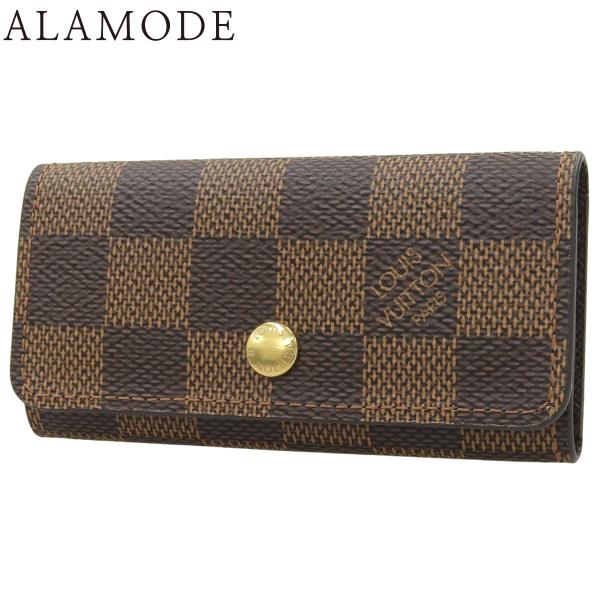 LOUIS VUITTON(ルイ・ヴィトン) ダミエ・エベヌ ミュルティクレ4 キーケース ブラウン...