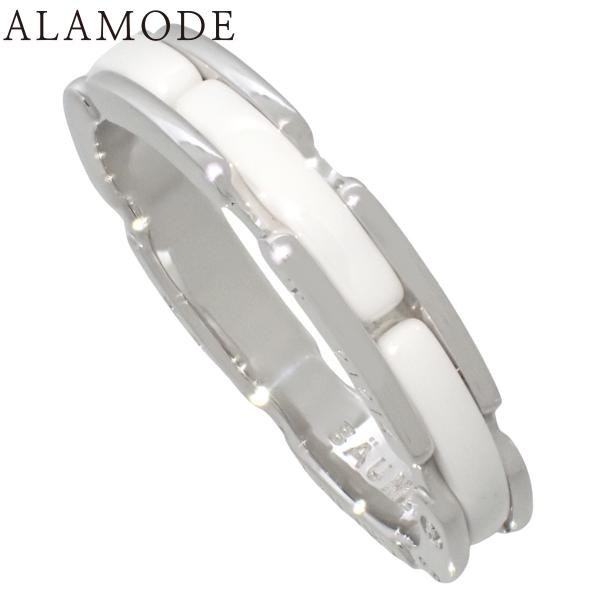 シャネル ウルトラ コレクション リング スモールモデル J3091 K18WG ホワイトセラミック...