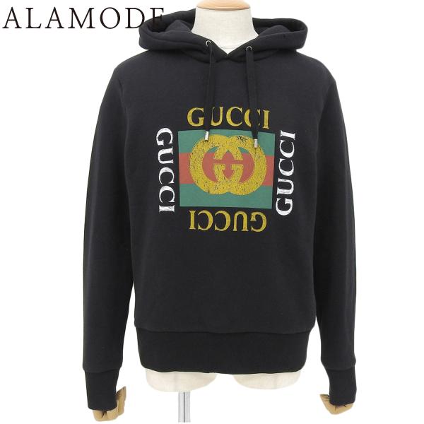 GUCCI(グッチ) オールドロゴ プルオーバー パーカー スウェット/パーカー アパレル ファッシ...