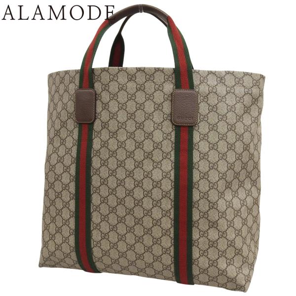 GUCCI(グッチ) GGテンダー ミディアム トートバッグ GGスプリーム テンダー キャンバス ...